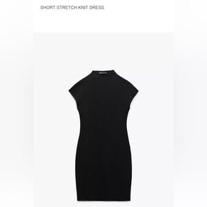 Zara Classic Black Knit Dress